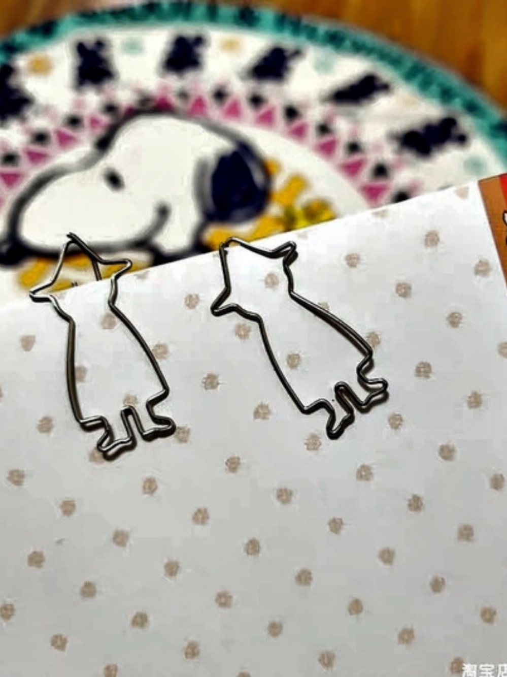 Snufkin Paperclips 10 Pieces New 3.5x1.7cm Stationery Hobby Moomin